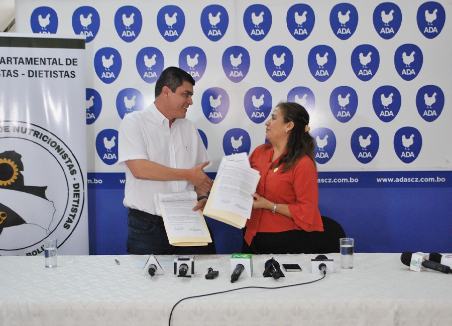 ADA y el Colegio de Nutricionistas suscriben convenio para promover la alimentación saludable