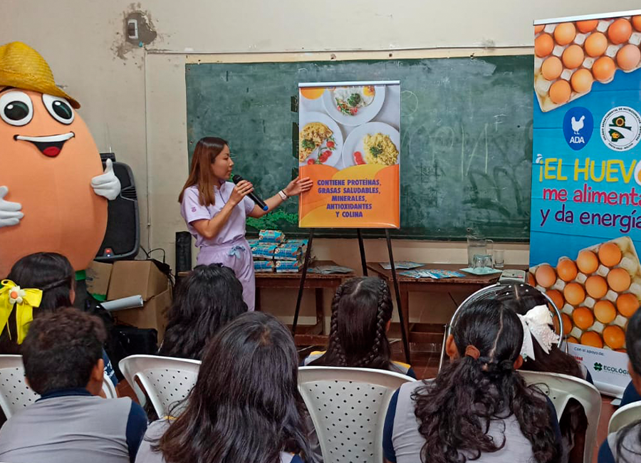 Instituciones inauguran charlas sobre el huevo en unidades educativas 